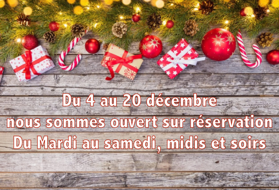 Ouvertures décembre